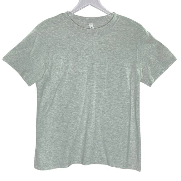 Lululemon 2 Crew Neck Short Sleeve Shirt Heathered Gray Gym Sports - Picture 1 of 8